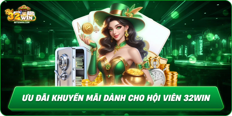 Ưu đãi khuyến mãi dành cho hội viên 32win
